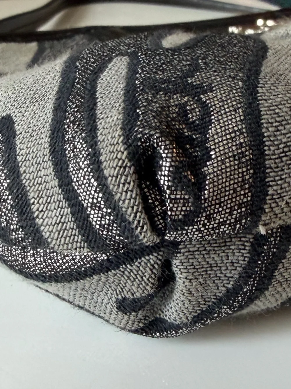 Coach Y2K Madison Zebra Print Convertible Shoulder Bag Wristlet Clutch